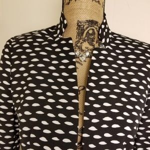 Black and White Polka Dot Blazer